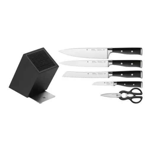 Набор ножей с блоком Grand Class WMF 6 предметов чёрный